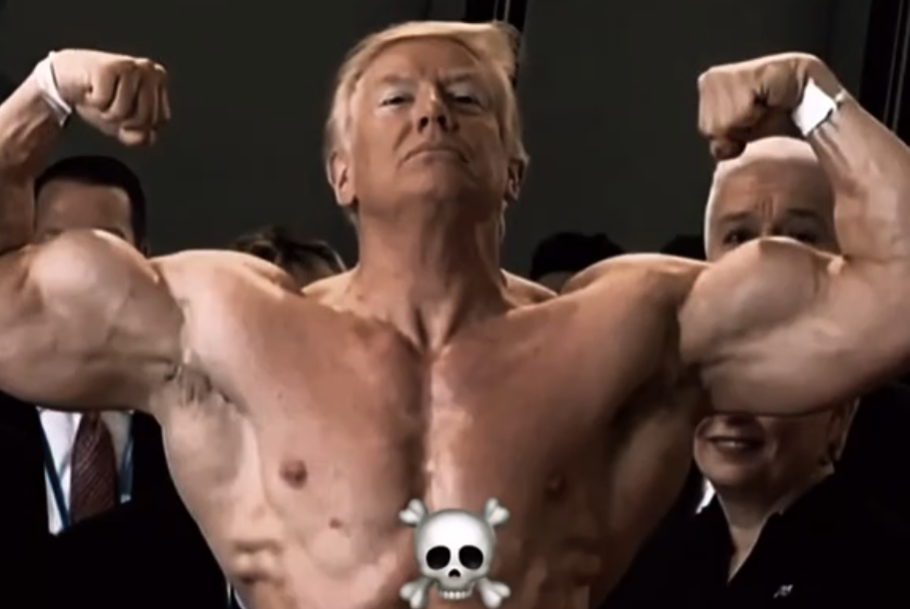 trump like a stong man